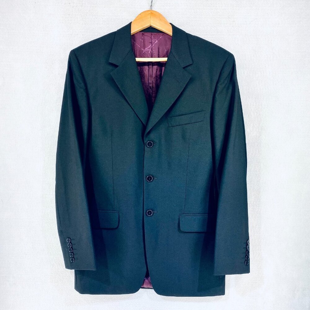 Paul Smith Blazer Mens 38R Black Wool Sport Coat Jacket Luxury Old Money